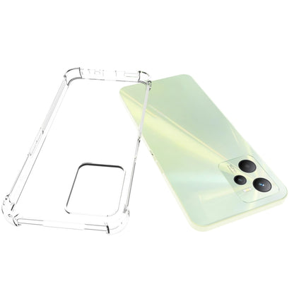 Clear TPU phone case with cutouts, raised bumper edges for screen protection