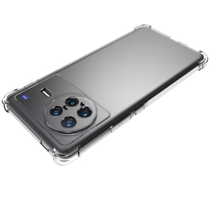 Clear TPU phone case with camera cutout and anti-slip grip edges