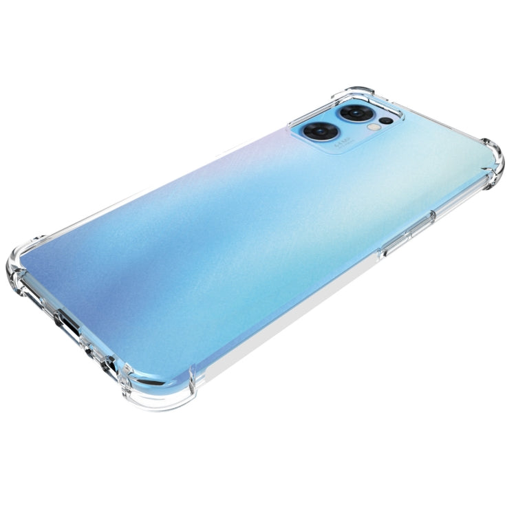 Transparent TPU phone case on a blue phone with camera cutouts and clear edges
