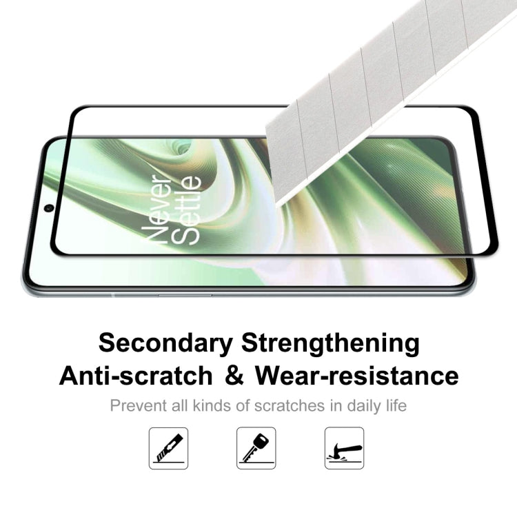 Full-glue tempered glass screen protector for OnePlus 10R, edge coverage