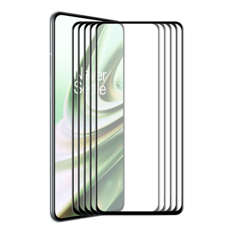 6D full-glue tempered glass screen protectors for OnePlus 10R, clear stack