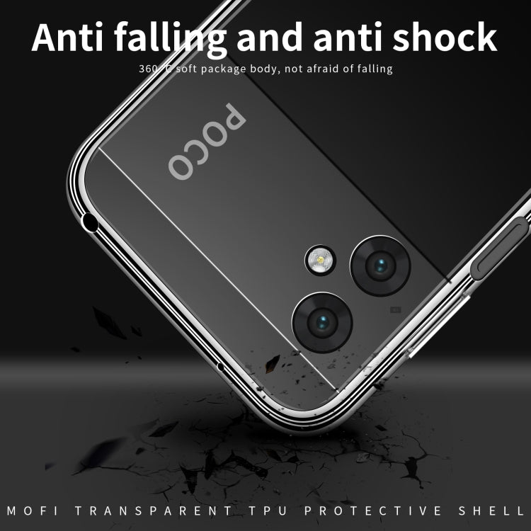 Clear TPU phone case with reinforced corners and camera openings