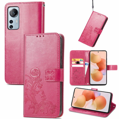 Four-leaf Clasp Embossed Buckle Flip Leather Phone Case, For Xiaomi Redmi Note 11T 5G, For Xiaomi 12 Lite