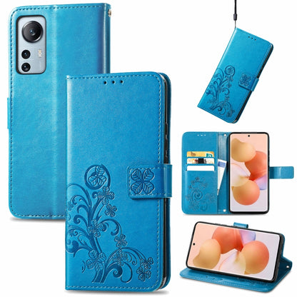 Four-leaf Clasp Embossed Buckle Flip Leather Phone Case, For Xiaomi Redmi Note 11T 5G, For Xiaomi 12 Lite
