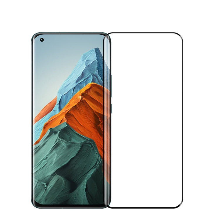 Tempered glass screen protector film for smartphone, clear panel with black border