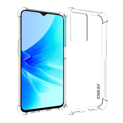Transparent TPU shockproof phone case with clear back and raised edge protection