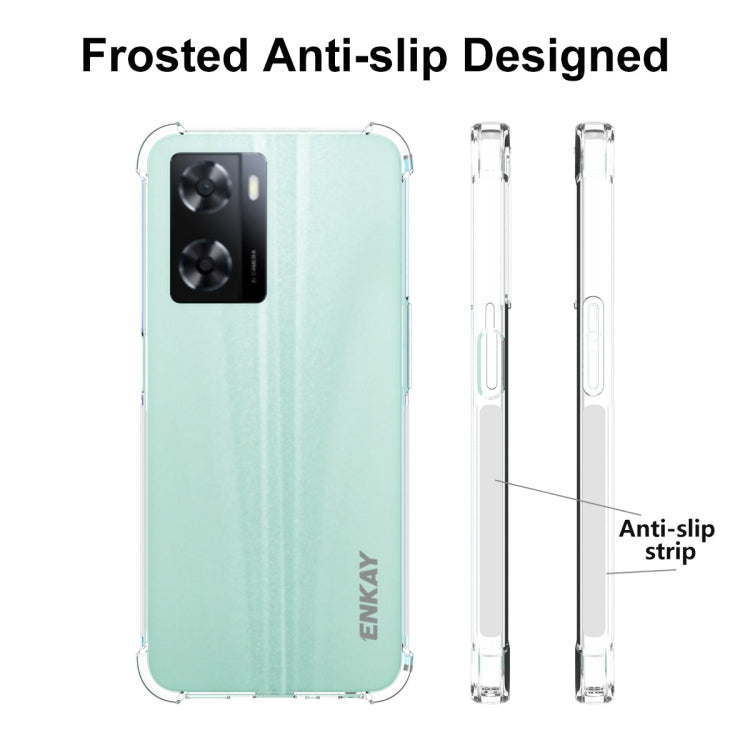 Frosted anti-slip TPU phone case with clear sides and grippy back texture