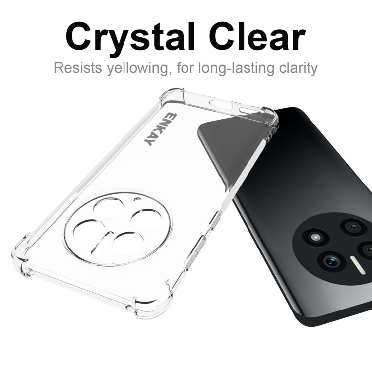 Crystal-clear transparent TPU phone case that resists yellowing, with camera cutout