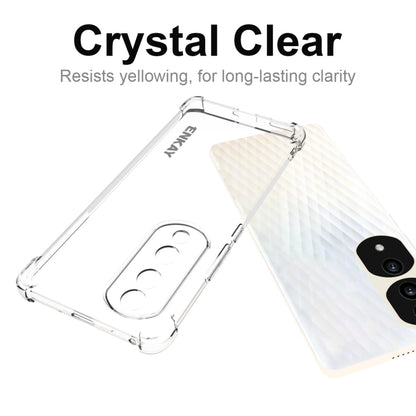 Crystal-clear transparent TPU phone case with non-yellowing finish and ENKAY logo