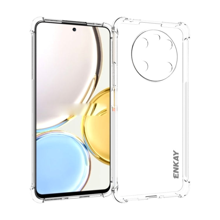 Transparent TPU phone case with camera opening and ENKAY logo on side