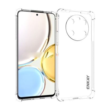 Transparent TPU phone case with camera opening and ENKAY logo on side