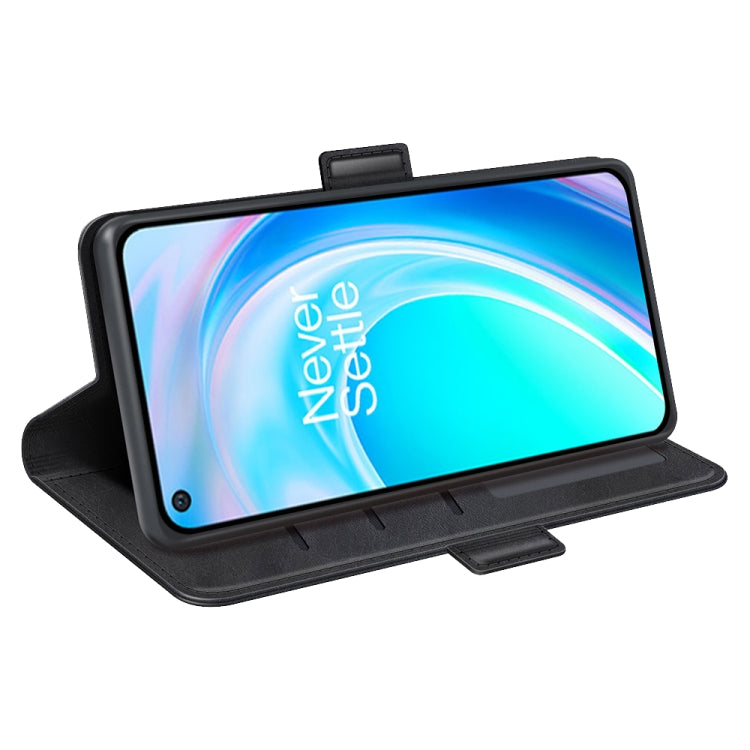 Black horizontal flip leather phone case with stand support for phone display