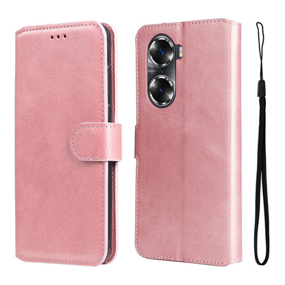 For Honor 60 JUNSUNMAY Calf Texture Leather Phone Case, For Honor 60