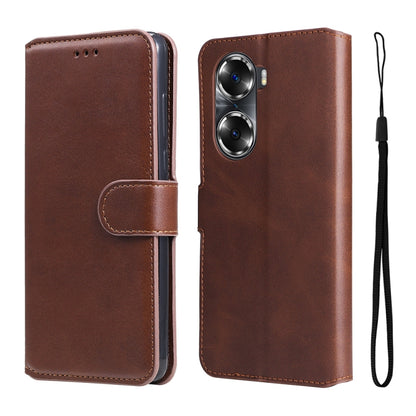 For Honor 60 JUNSUNMAY Calf Texture Leather Phone Case, For Honor 60