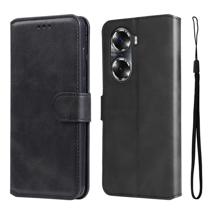 For Honor 60 JUNSUNMAY Calf Texture Leather Phone Case, For Honor 60