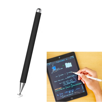 Black capacitive stylus pen with pointed metal tip