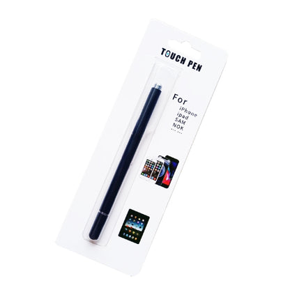 Black single-use touch stylus in blister pack