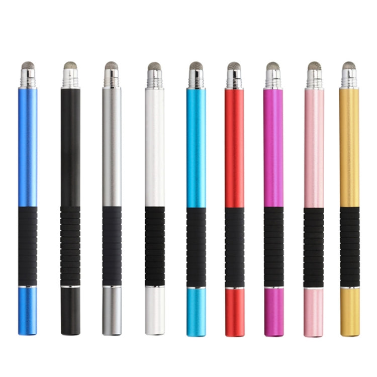 Capacitive stylus pen set with conductive cloth and precision suction tip, assorted colors
