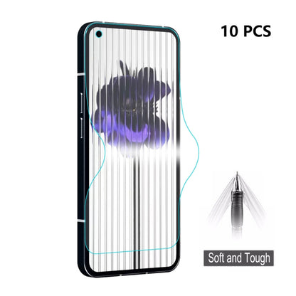 For Nothing Phone 1 screen protector film set labeled 10 PCS, full coverage