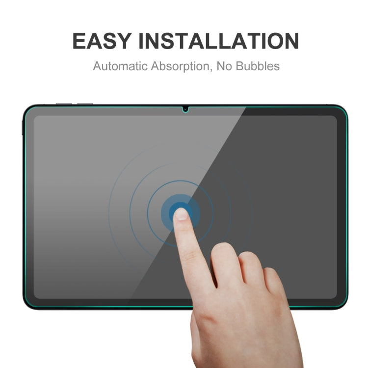 Easy-install tempered glass screen protector with automatic absorption, no bubbles