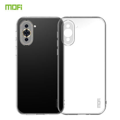 Transparent TPU phone case with dual camera cutouts and raised protective edges