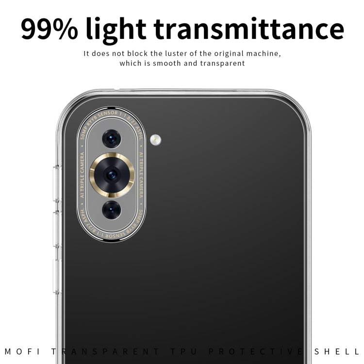 Transparent TPU phone case with dual camera opening and slim clear side frame