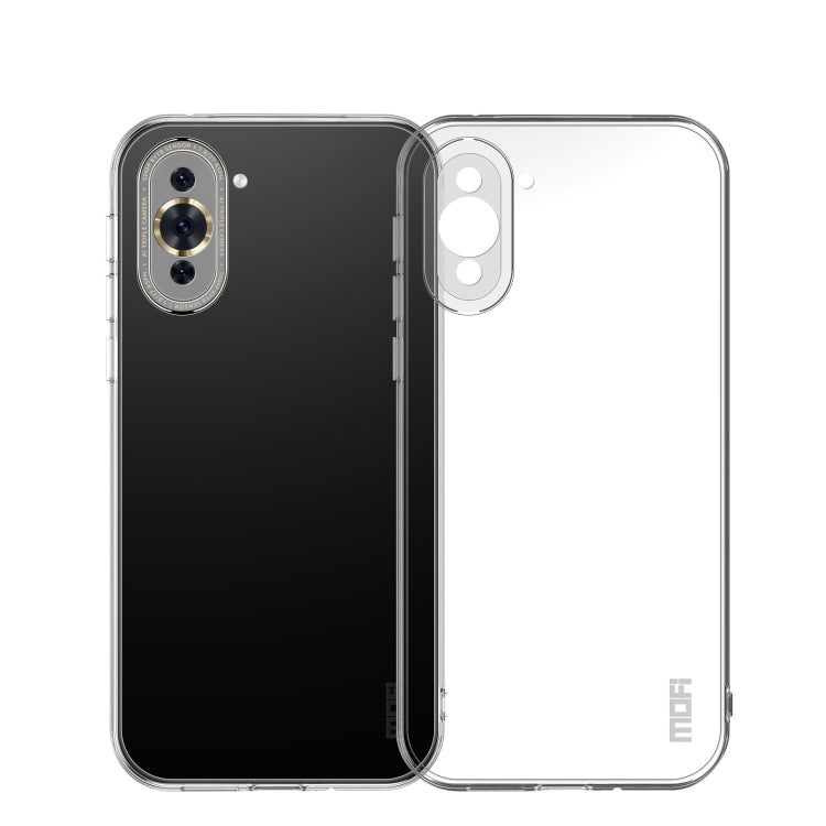 Transparent TPU phone case with dual camera cutouts and clear protective side rails