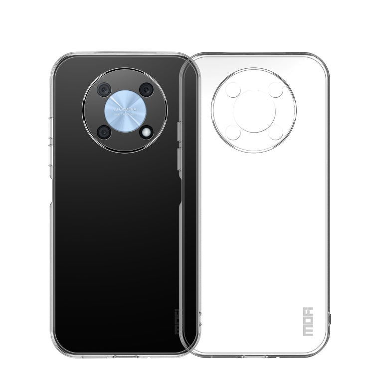 Ultra-thin TPU phone case set: transparent case with black back panel and camera cutouts.