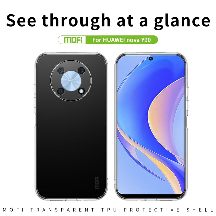 Ultra-thin TPU phone case, clear frame with black back and centered camera ring cutout.