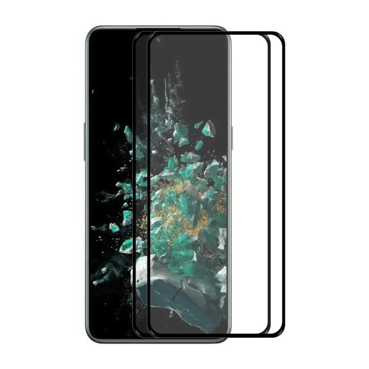 Tempered glass screen protector film for smartphone, clear front cover with rounded corners