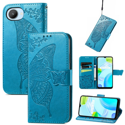 Butterfly Love Flower Embossed Flip Leather Phone Case, For Realme GT Neo 3, For Realme C30, For OPPO A77
