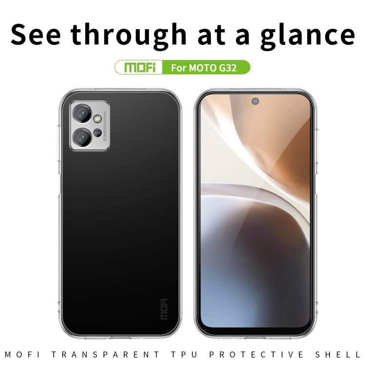 Clear TPU phone case showing phone front and back through the shell, camera cutouts