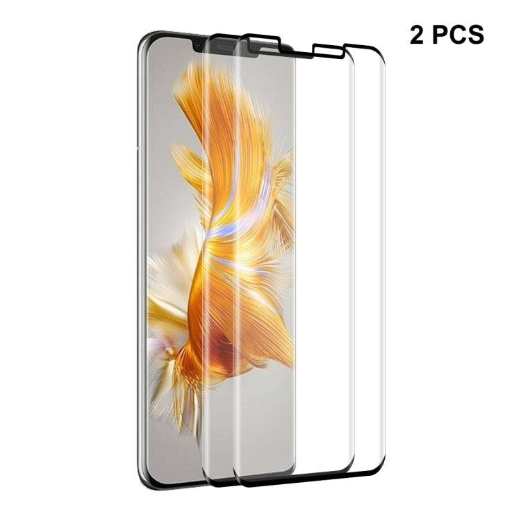 For Huawei Mate 50 Pro ENKAY 3D Curved Heat Bending Explosion-proof Tempered Glass Full  Film, 1pcs, 2pcs, 5pcs