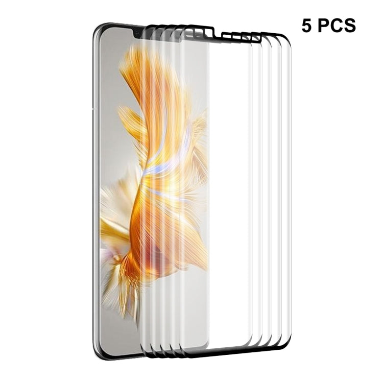 For Huawei Mate 50 Pro ENKAY 3D Curved Heat Bending Explosion-proof Tempered Glass Full  Film, 1pcs, 2pcs, 5pcs
