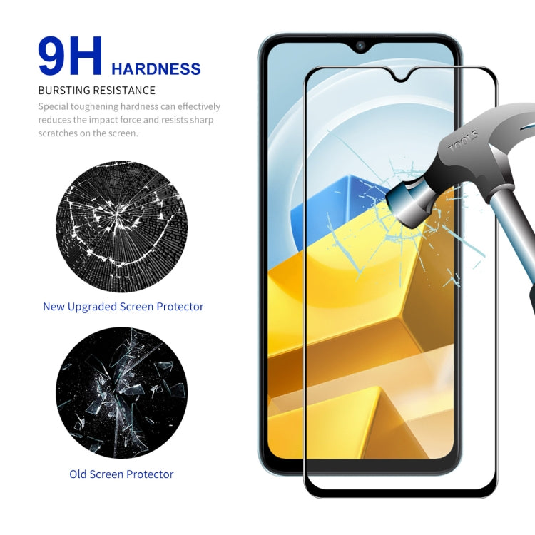 9H tempered glass screen protector with reinforced hardness, clear 2.5D