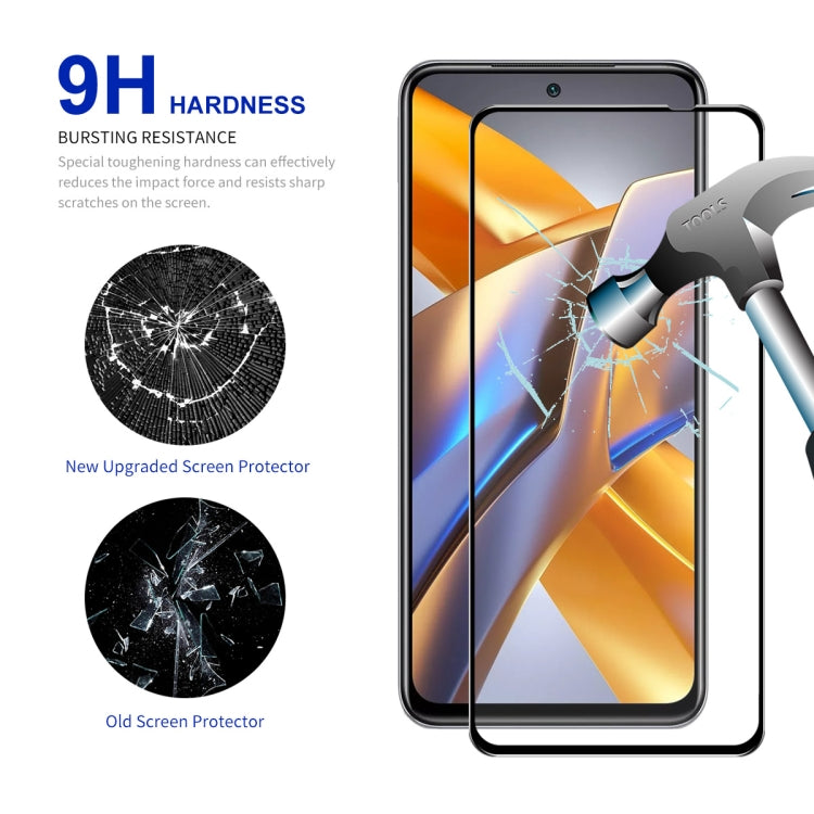 9H hardness tempered glass screen protector film with full-glue design
