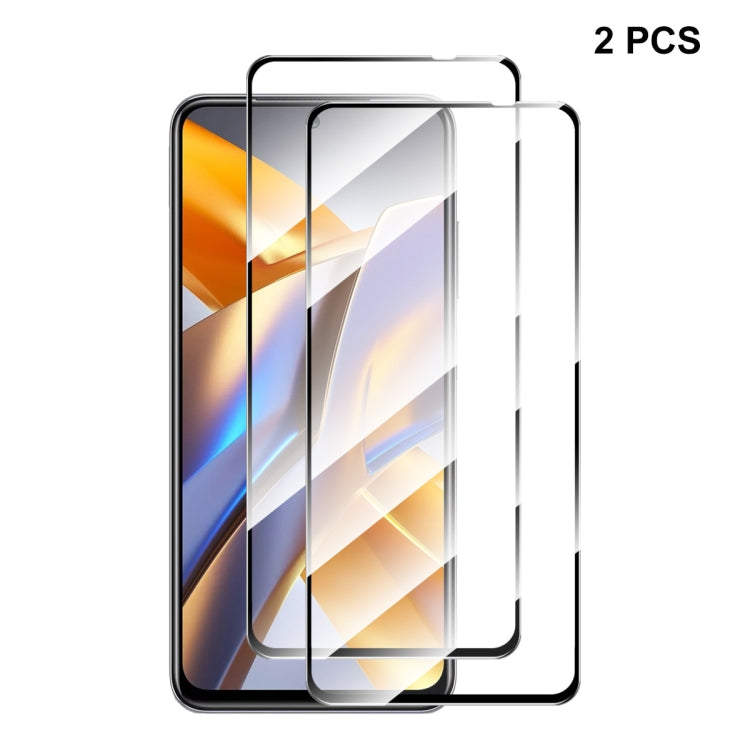 Set of tempered glass screen protectors, clear 2.5D 9H, 2 pcs