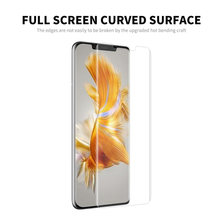 Full-screen curved PET screen protector film for Huawei Mate 50 Pro, clear
