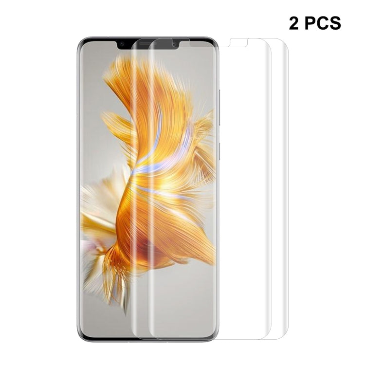 Curved PET screen protector film set for Huawei Mate 50 Pro, 2 pcs, clear