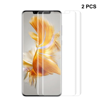 Curved PET screen protector film set for Huawei Mate 50 Pro, 2 pcs, clear