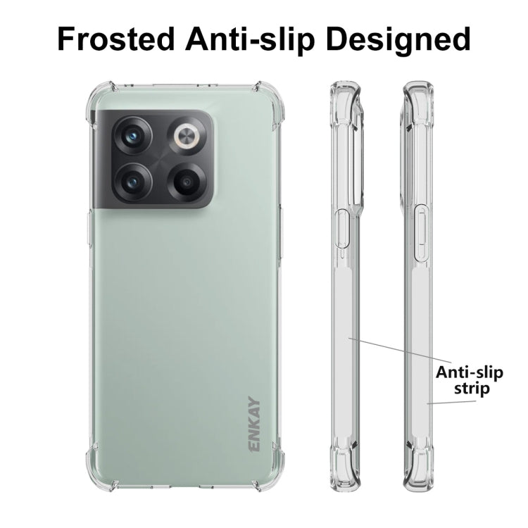 Frosted clear anti-slip phone case with protective bumper sides