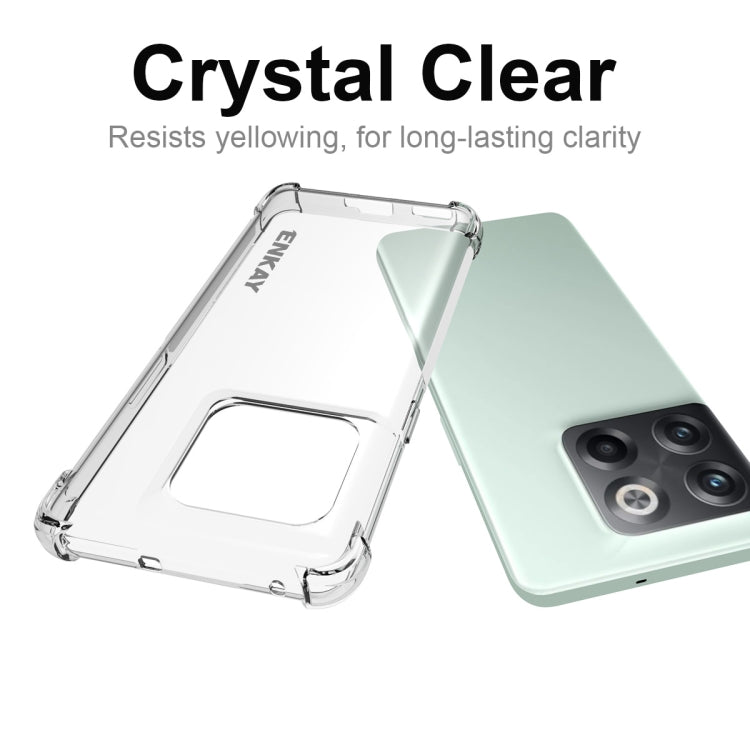 Crystal-clear TPU phone case with cutouts and raised protective rim
