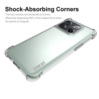 Transparent phone case with shock-absorbing corners and camera cutout