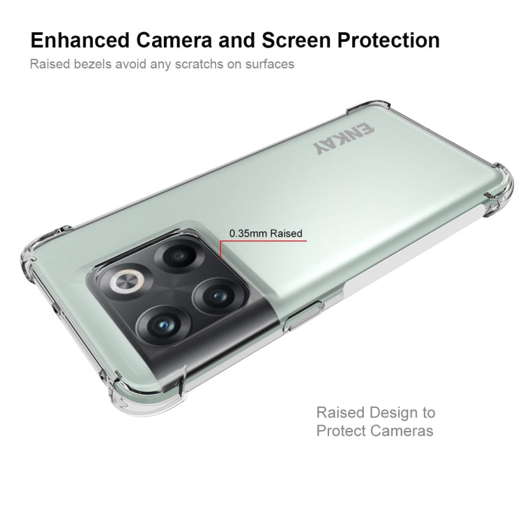 Crystal-clear phone case with raised camera and screen bezel protection