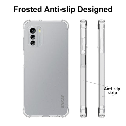 Frosted anti-slip phone case with side rails and camera cutout for Nokia G60 5G