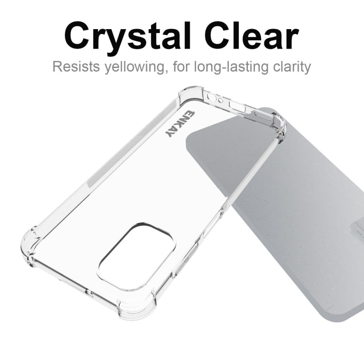 Crystal-clear TPU phone case with raised edges and camera cutout for Nokia G60 5G
