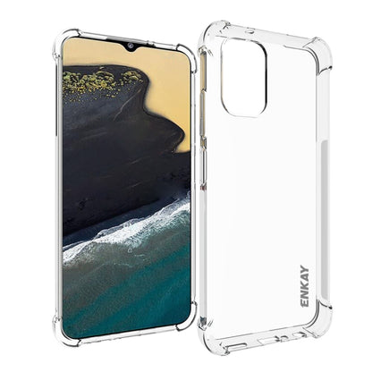 ENKAY crystal clear TPU phone case for Nokia G400 5G, raised edges and cutouts