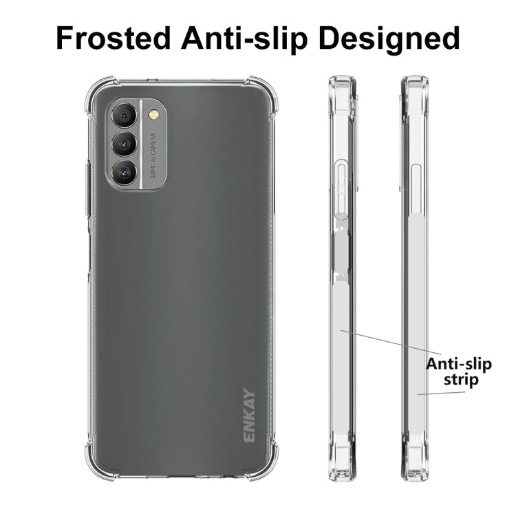 ENKAY frosted TPU phone case for Nokia G400 5G, anti-slip texture, camera cutout