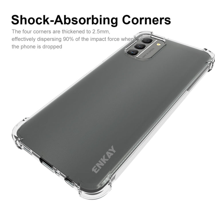 ENKAY shockproof TPU phone case for Nokia G400 5G with reinforced corner protection