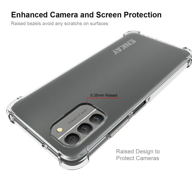 ENKAY TPU phone case for Nokia G400 5G with raised camera and screen protection